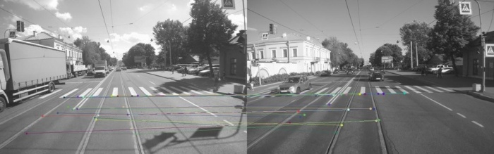 Ключевые точки и сопоставление для разных детекторов Ключевые точки и сопоставление для разных детекторов